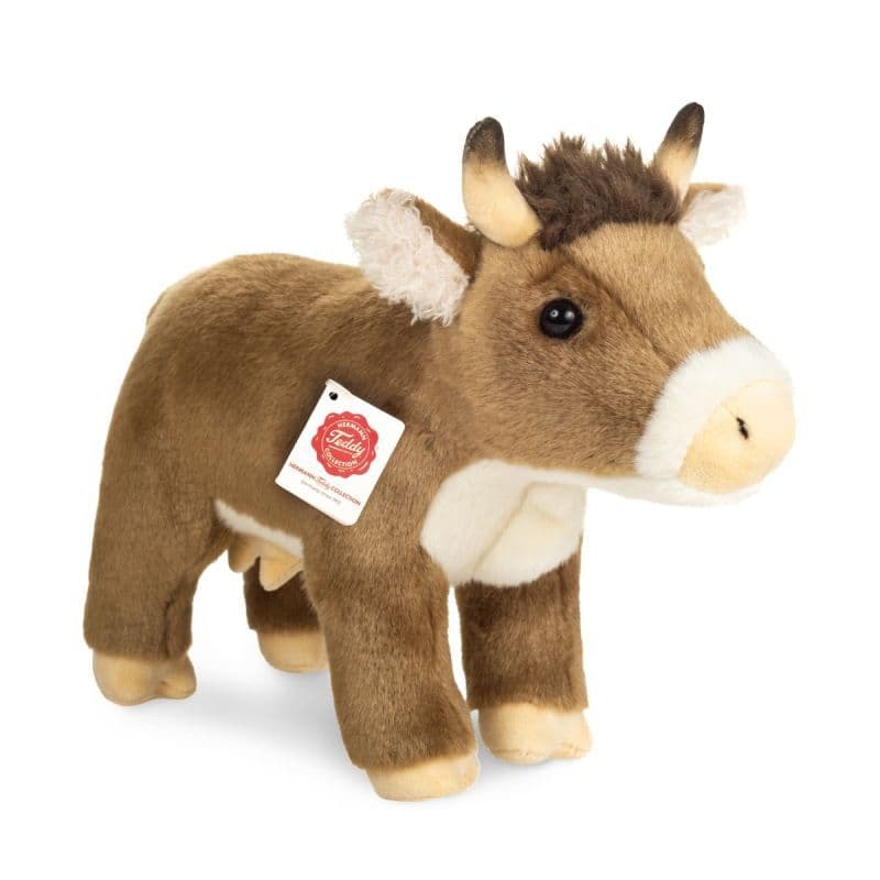 Peluche - Vache de bétail brun 30 cm